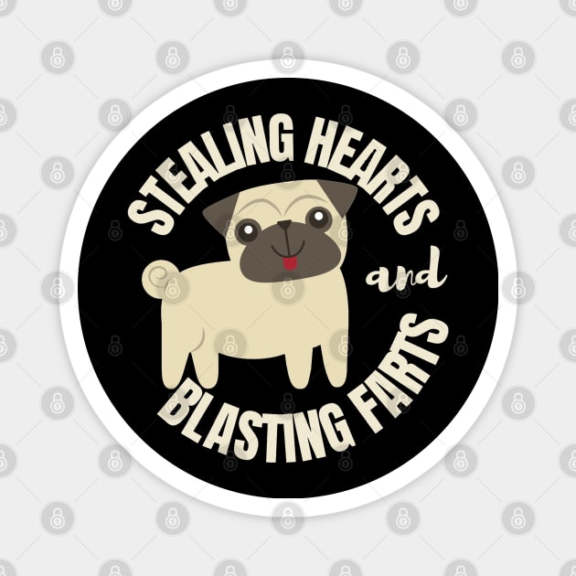 Stealing hearts and blasting farts Magnet by AndArte